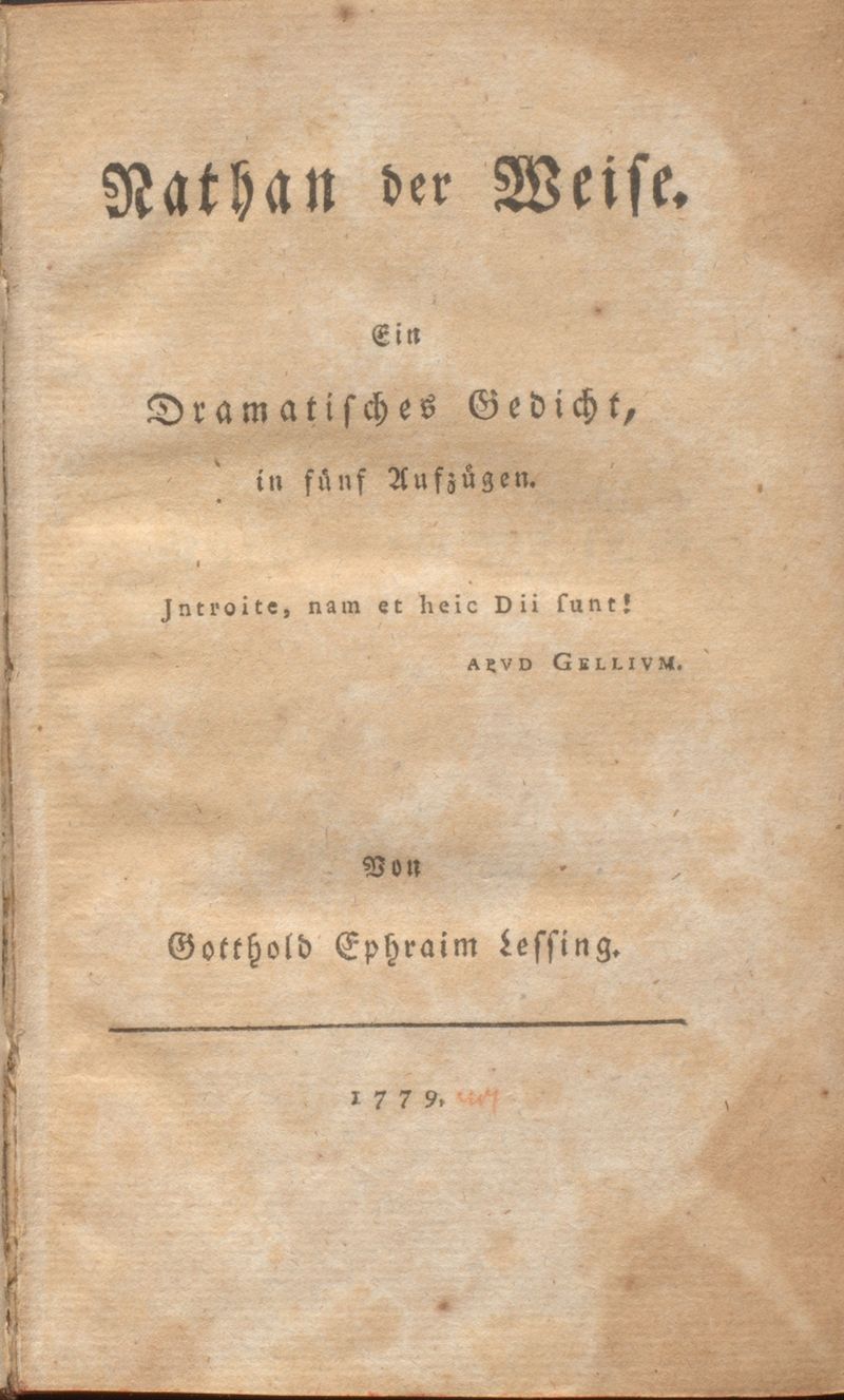 Titelbild „Nathan der Weise“ (Gleimhaus)